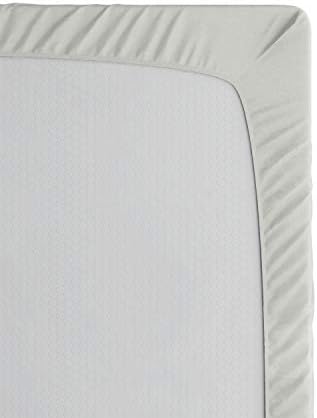 Ambesonne Paris Fitted Sheet - Pale Pink Purple White