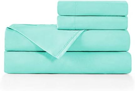 BASIC CHOICE Brushed Microfiber Bed Sheet Set California King 4 Pieces