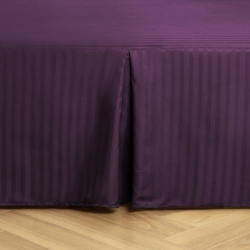 HENGWEITEXT Queen Bed Skirt Split Corners Pleated