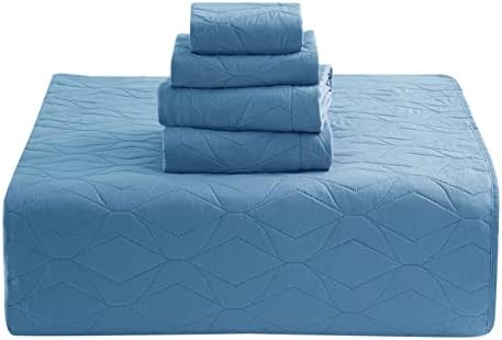 Hearth Harbor Quilt Set Twin Size - Blue Heaven