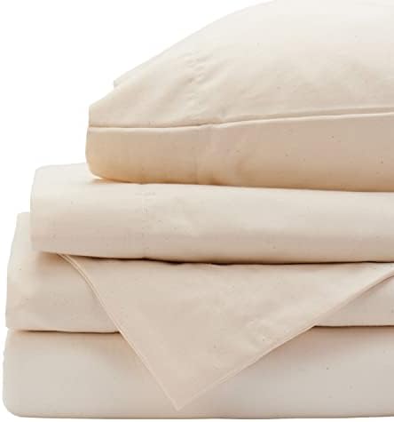 Red Land Cotton Luxury Sheet Set 100 US Grown Cotton Twin XL Natural