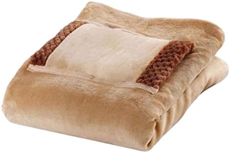 Jeorywoet Warm Electric Throw Blanket with USB Cable and Hand Warmer Pocket