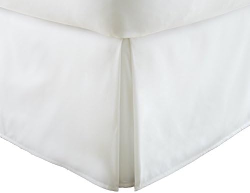 IENJOY Home Premium Pleated Bed Skirt White Full