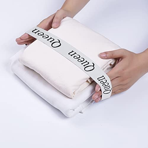 4PCS Bed Sheet Organizer Bands for Linen Closet