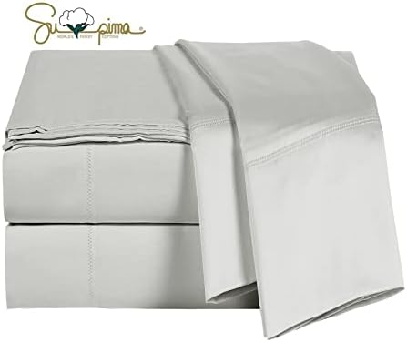 ELINEN 100 Supima Cotton Queen Sheet Set 4PCS 600 Thread Count