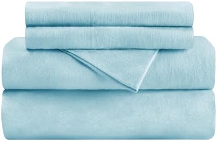 Superior Flannel Sheet Set Twin XL Light Blue