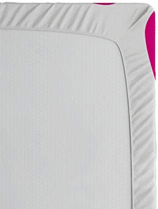 Ambesonne Tale Fitted Sheet Hot Pink Rose Black 1
