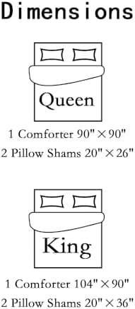 SANOCAY Boho Stripe Reversible Quilt Set 3-Piece