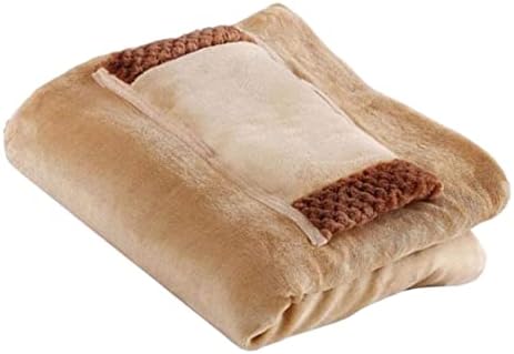 Heated Throw Blanket with USB Cable and Hand Warmer Pocket