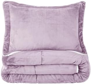 Seward Park Lavender Purple Sherpa Comforter Set Twin XL Size