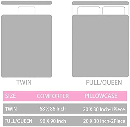 Yogeneg Rainbow Comforter Set for Kids Teens