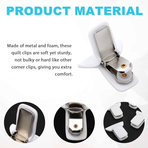 12pcs Duvet Clips for Comforter Inside