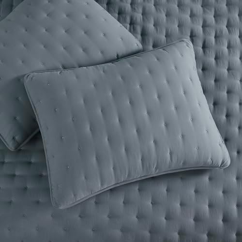 WDCOZY Blue Cloud Quilt Queen Set with Pillow Shams