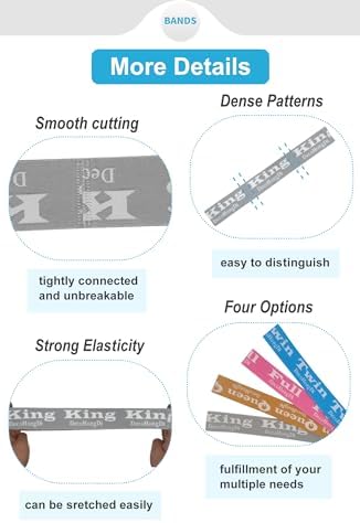 6 Pcs Sheet Label Bands for Sheets and Bedding