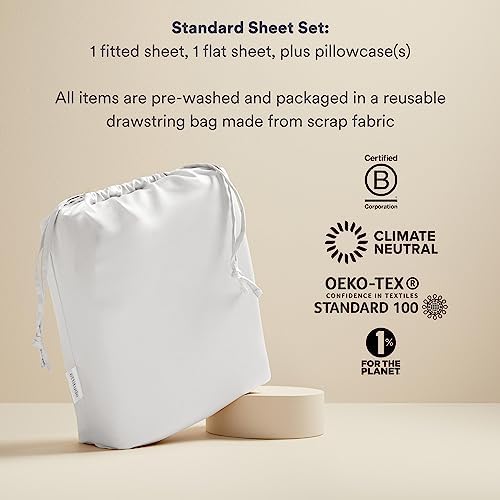 ettitude Organic Bamboo Lyocell Sheet Set Twin-Slate 1