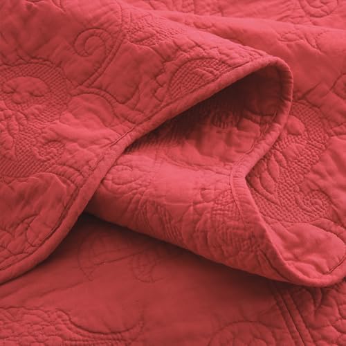 ENASAL Reversible Cotton Jacquard Quilt Set Queen Size