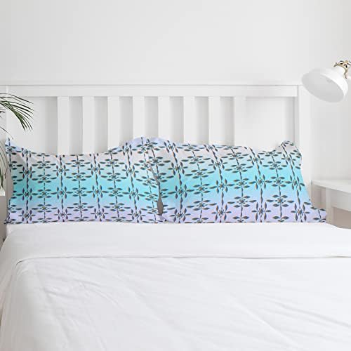 OComster California King Duvet Cover Set with Ombre Diamonds Pattern