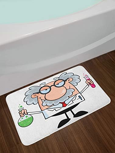 Ambesonne Science Themed Plush Bath Mat - 302 x 20