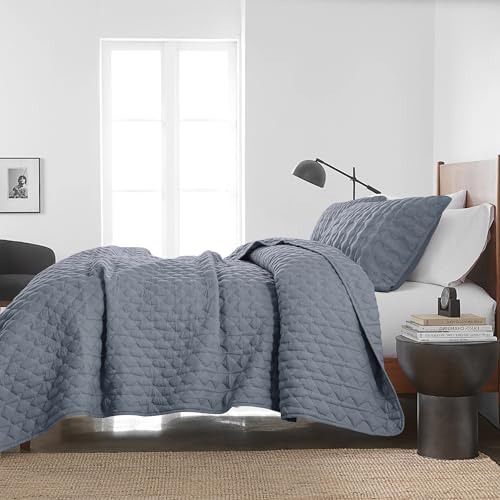 WDCOZY Blue Twin Bedding Set with 1 Pillow Sham