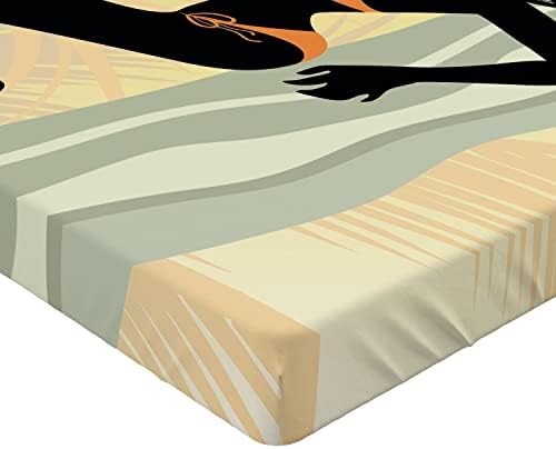 Ambesonne Pin Up Girl Fitted Sheet California King