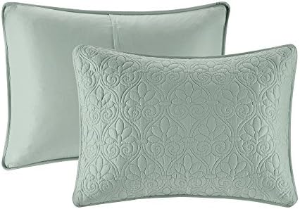 Madison Park Quebec Dusty Pale Seafoam 3-Piece Quilted King Coverlet Set