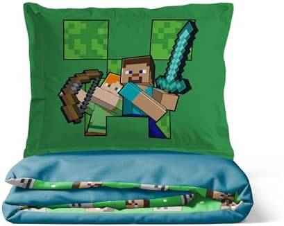 Jay Franco Duvet Cover Set 3 Piece Minecraft Kids Bedding