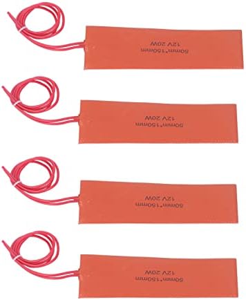 12V Heating Pad with 4 Silicone Rubber Pads for Industrial Use