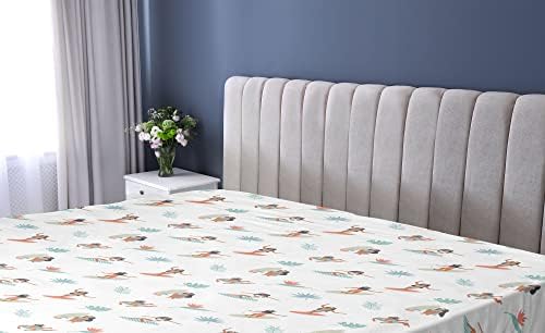 Ambesonne Hula Girl Fitted Sheet - California King