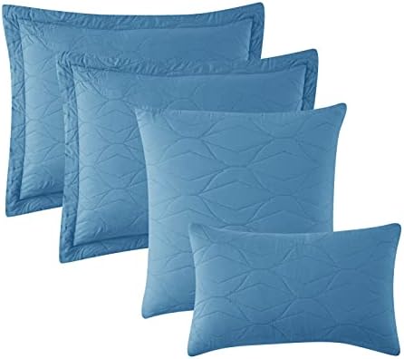 Hearth Harbor Quilt Set Twin Size - Blue Heaven