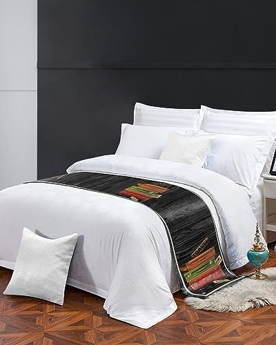 Smile Sunflower Bed Runner Scarf for Twin 71x20in 1