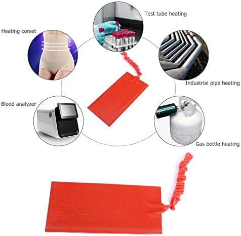 12V Heating Pad with 4 Silicone Rubber Pads for Industrial Use