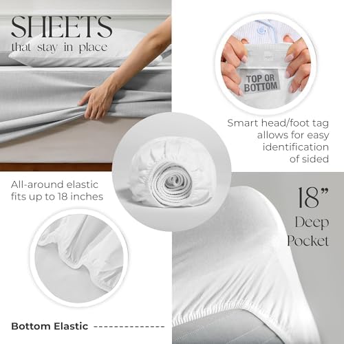 SUPREME ELEGANCE 100 Cotton Full Size Sheet Set