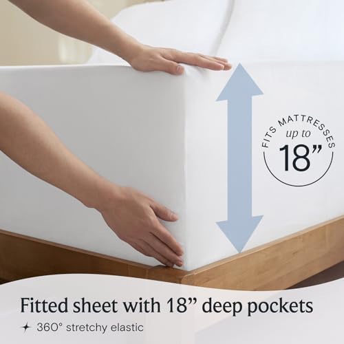 LuxClub 3 PC Twin XL Deep Pocket Sheets Set