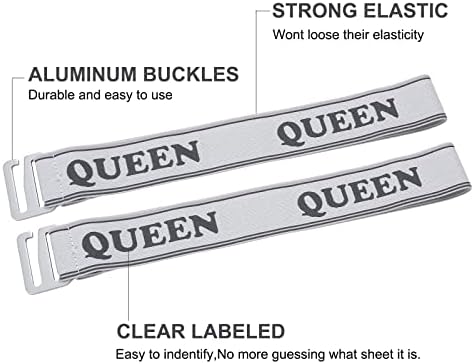 MANWU Sheet Fastener Organizer for Queen Size Beds 2pcs