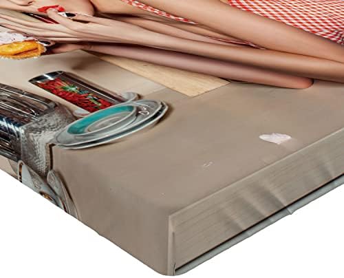 Ambesonne Pin-Up Girl Fitted Sheet California King 1