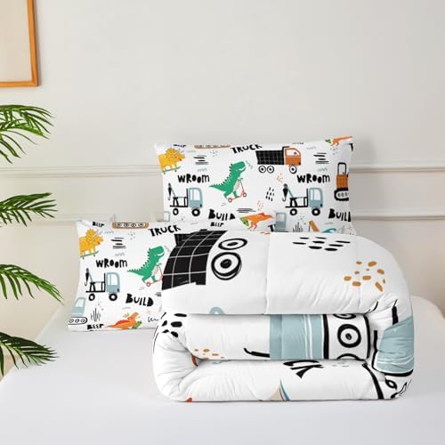 Boys Excavator Comforter Set Twin
