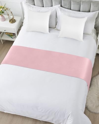 Homechoid Blush Pink Bed Runner Cal King Size 1