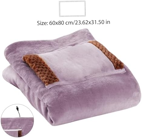 USB Heated Blanket 24x31 Inch with Large Pocket