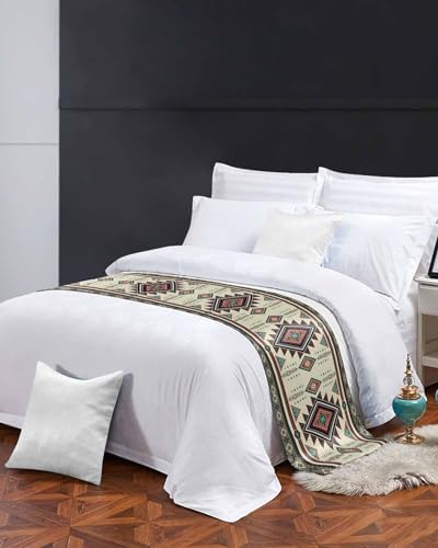 Ldtrchee Cal King Bed Runner - Native American Western Style 102x20in