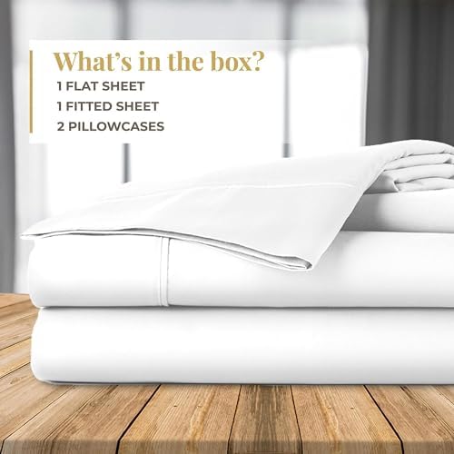 OmErsa California King Sheet Set - Soft Microfiber Deep Pocket Wrinkle Free