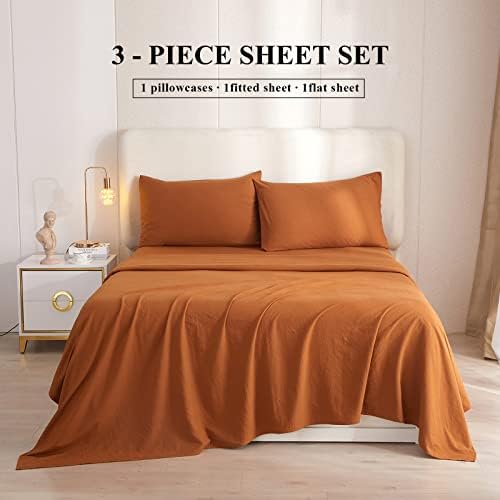 HighBuy Pumpkin Twin XL Cooling Sheet Set