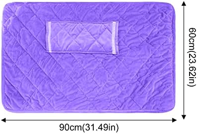 Soft Fluffy Heated Lap Blanket for Bed and Chair