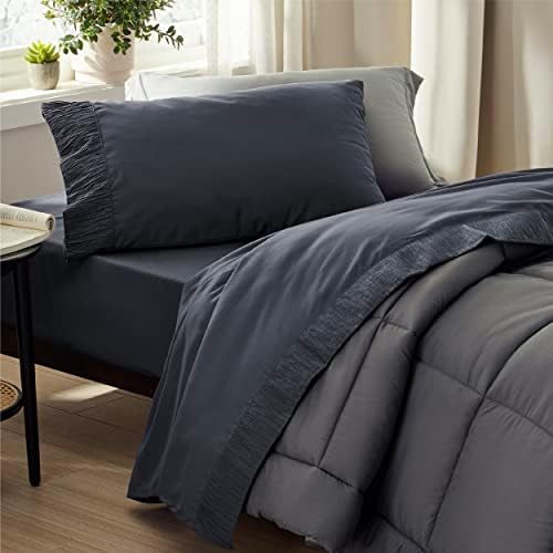 Bedsure Reversible Twin XL Comforter Set with Sheets 1