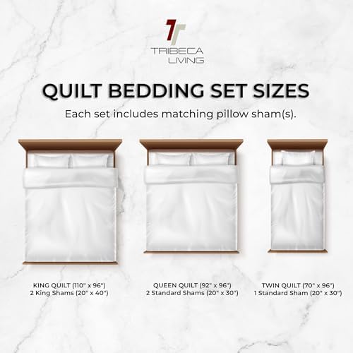 Tribeca Living Velvet Queen Quilt Set Navy Blue