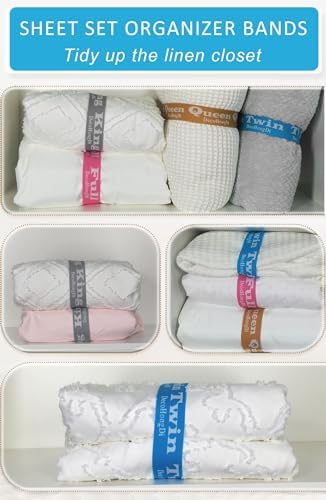 6 Pcs Sheet Label Bands for Sheets and Bedding