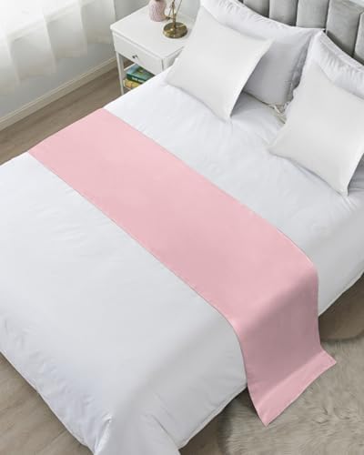 Homechoid Blush Pink Bed Runner Cal King Size 1