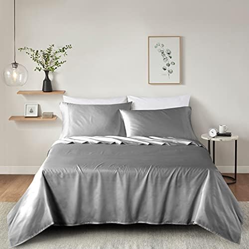 ELINEN 100 Supima Cotton Queen Sheet Set 4 pcs - Grey