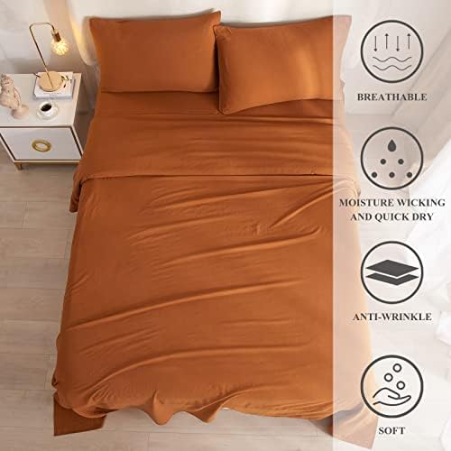 HighBuy Pumpkin Twin XL Cooling Sheet Set