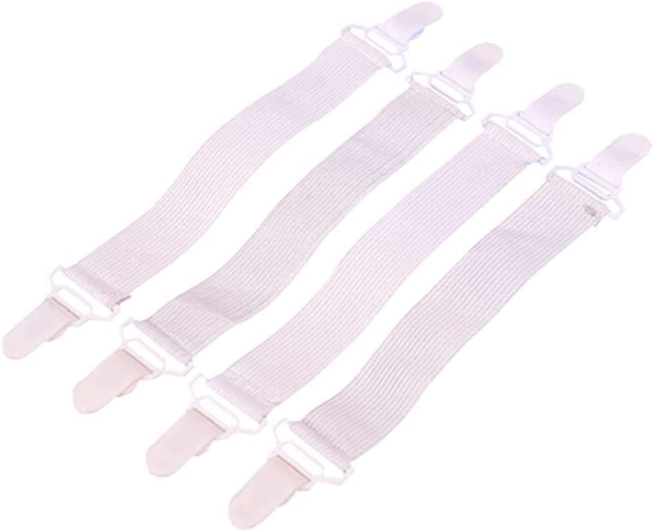 Jinshining White Sheet Straps for Twin Queen King Mattress