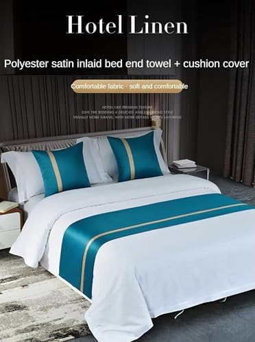 Bed Runner Scarf Gold 50X180cm Luxury Bed Cover